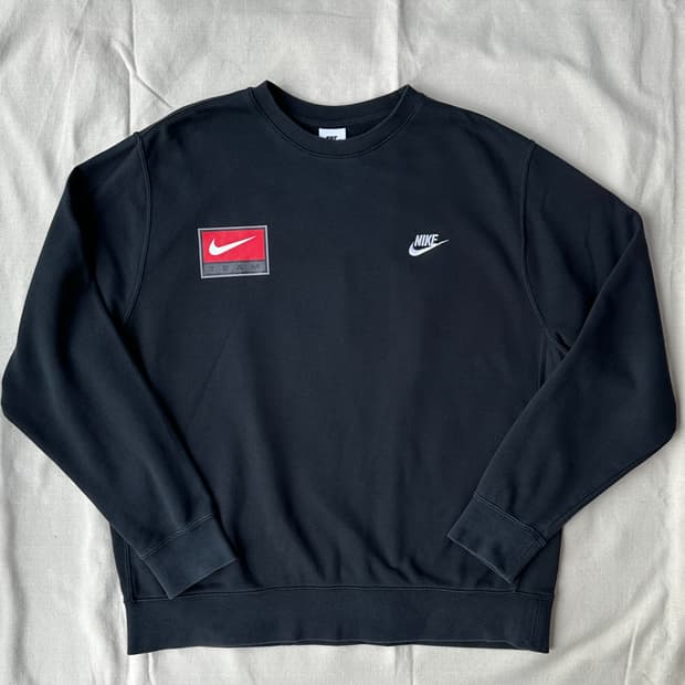 나이키 클럽 프렌치테리 스웻셔츠 블랙 2XL
