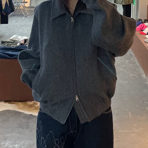 쿠어 버진 울 투웨이 블루종 자켓 H2105