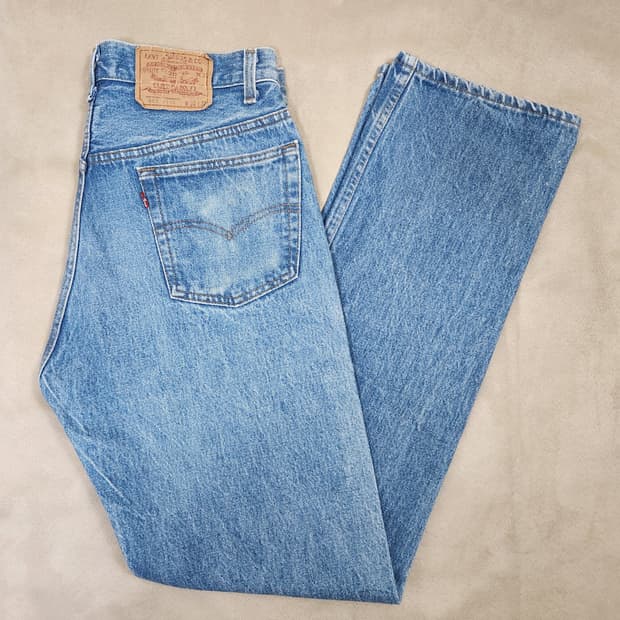 80s 빈티지 USA Levi's 리바이스 501 중청 W33 L32