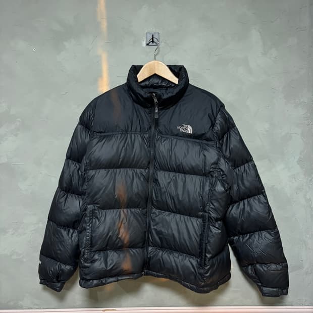 노스페이스 700 눕시 구스다운 패딩 블랙