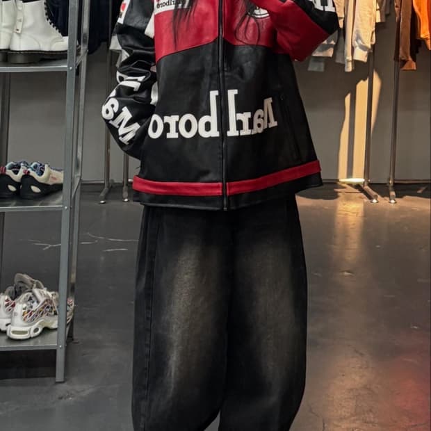 말보로 바이크 가죽자켓 A3348