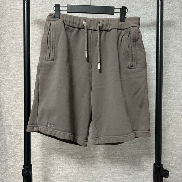 우영미 로고 밴딩 반바지 브라운 (46)