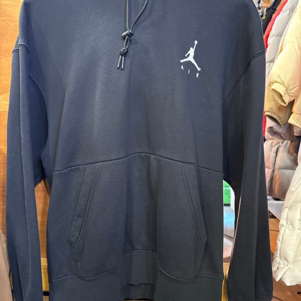 조던 자수로고 블랙 후드티