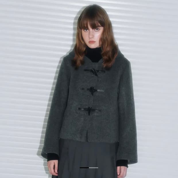 르누이 소피 더블 코트 그레이 Sophie duffle coat Grey