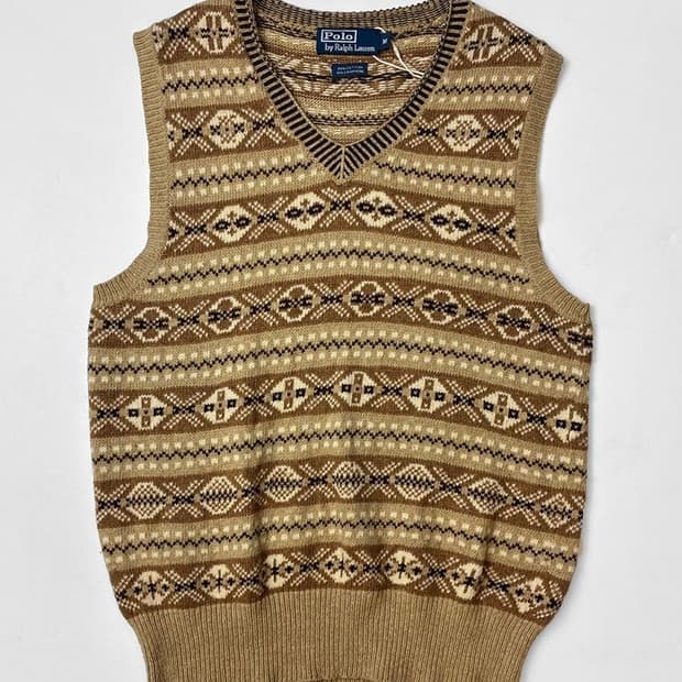 폴로 랄프로렌 90s 페어아일 니트 베스트 PN5130