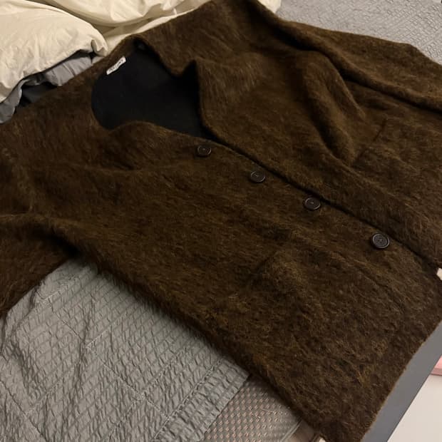 아워레가시 모헤어가디건 올리브 50 xxl