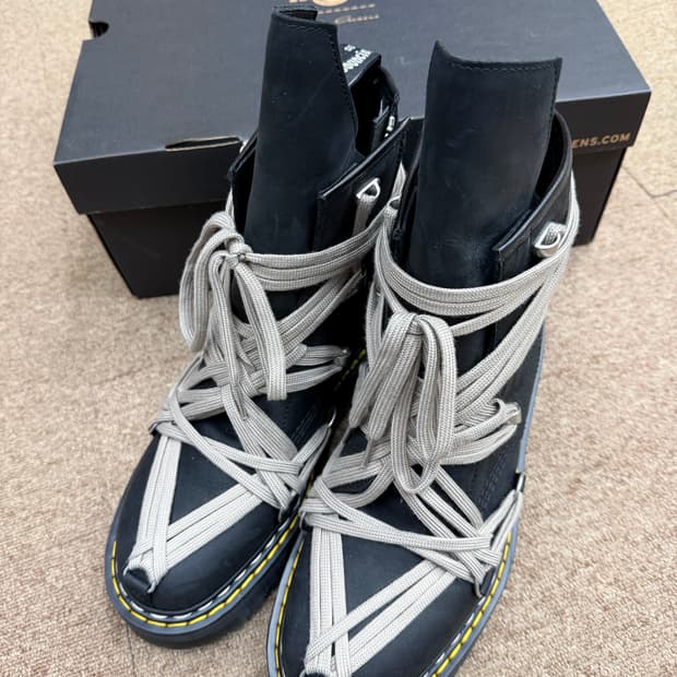 닥터마틴 Rick Owens 부츠 블랙 290사이즈 팝니다