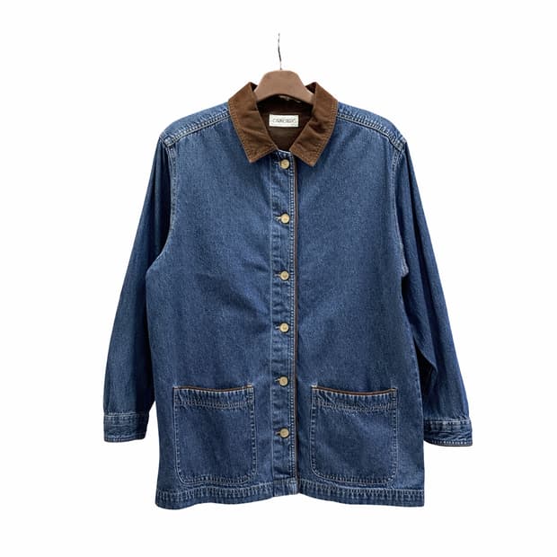 캐빈크릭 코듀로이 데님 워크자켓 2포켓 디테일 중