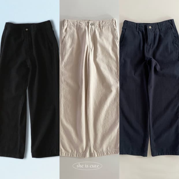 새상품 일괄) 쉬이즈큐트 워크팬츠 블랙, 아이보리, 네이비 1사이즈