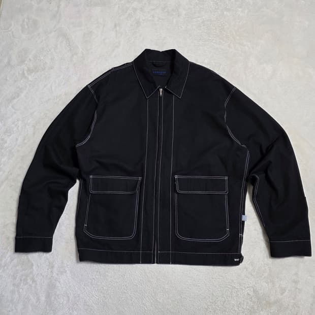 (F)ARRANGE 어레인지 블랙 스티치 워크 자켓