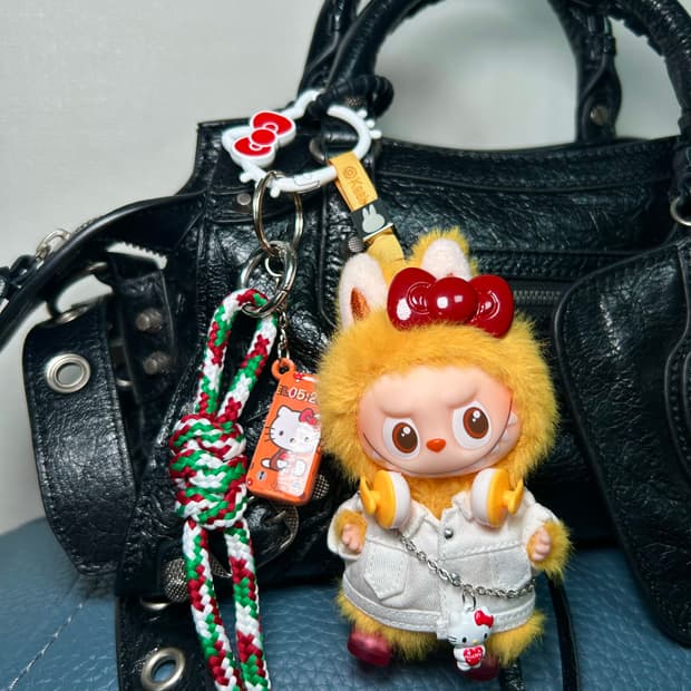 (1)🙊미니라부부+😻키티 조합 커스텀키링“Y”