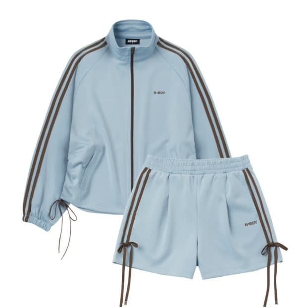 널디 셔링 리본 트랙탑 져지