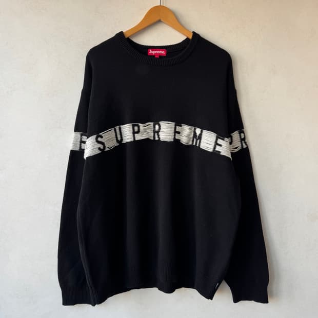 Ss21 슈프림 인사이드 아웃 로고 니트