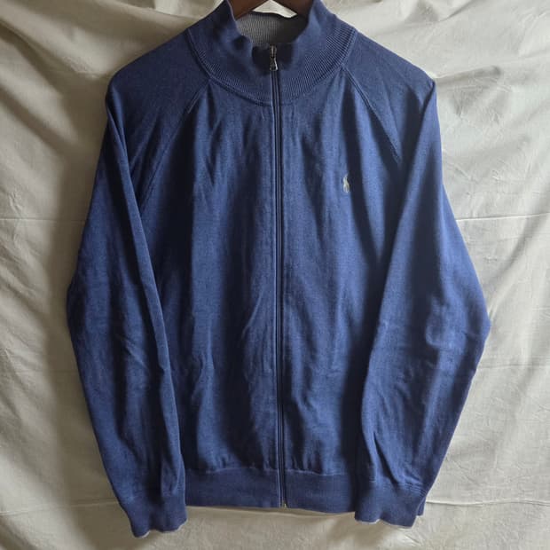 폴로 랄프로렌 네이비 코튼 니트 집업 자켓 L 100~105
