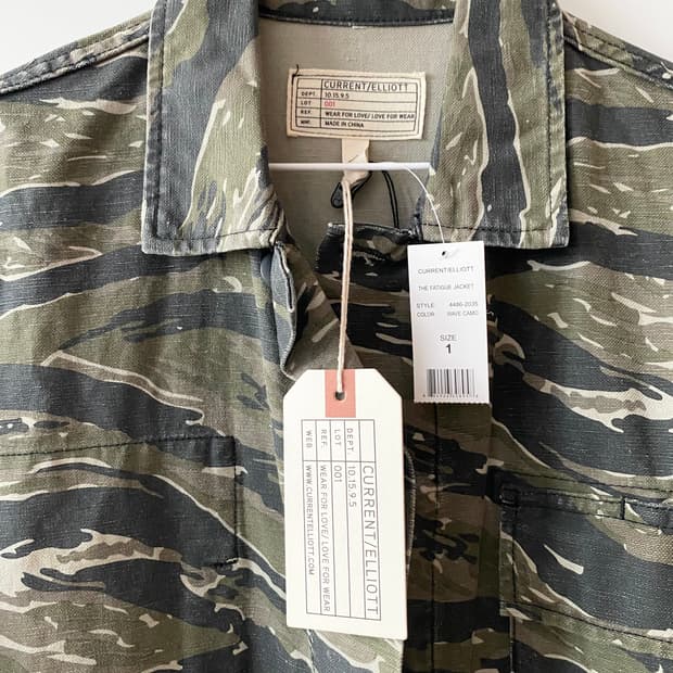 [새상품] 커런트 엘리엇 셔츠 자켓 카모셔츠 카모자켓 Current/El