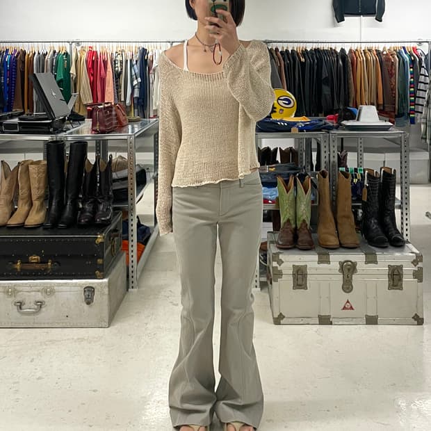 THEORY flare curved pants 띠어리 플레어 커브드 팬츠