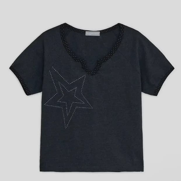 허그유어스킨 스타 스티치 챠콜