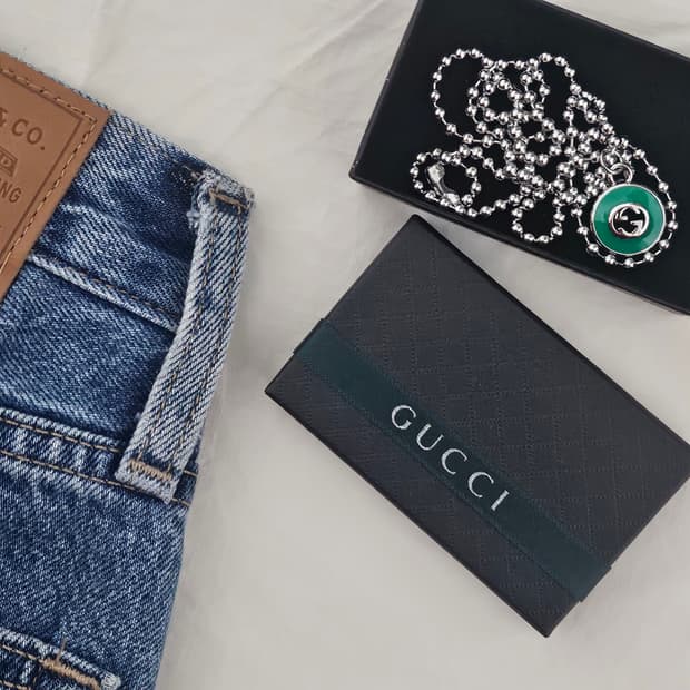 구찌 빈티지 업사이클링 남자 목걸이