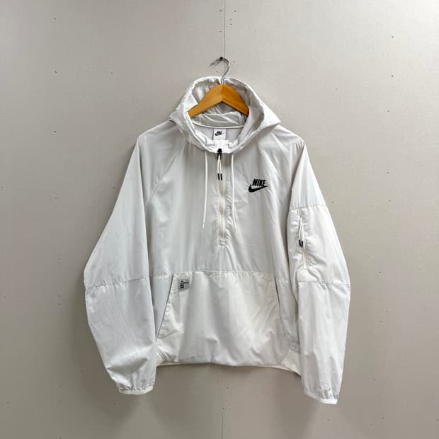 남성 L / 나이키 백로고 아노락 바람막이