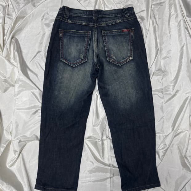 Y2k Design Washing Denim Jeans