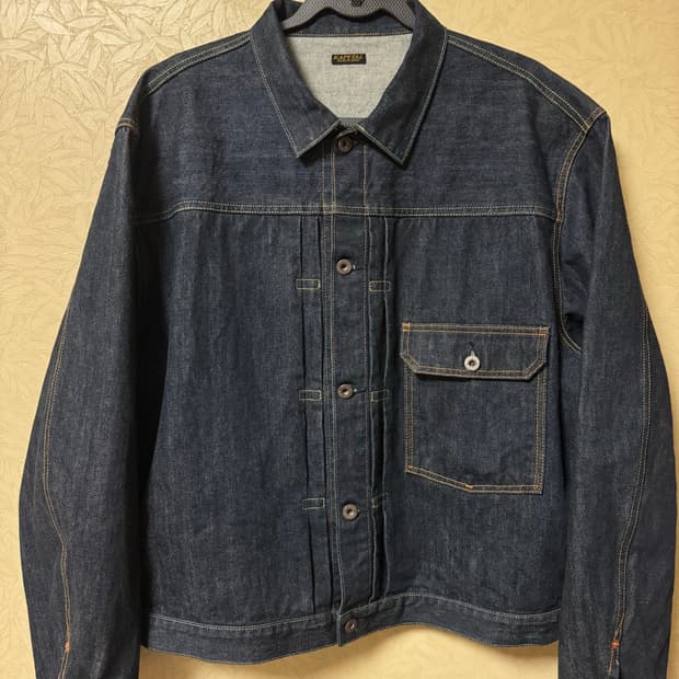 캐피탈 14oz 1세대 데님자켓 원워시 5사이즈 판매합니다