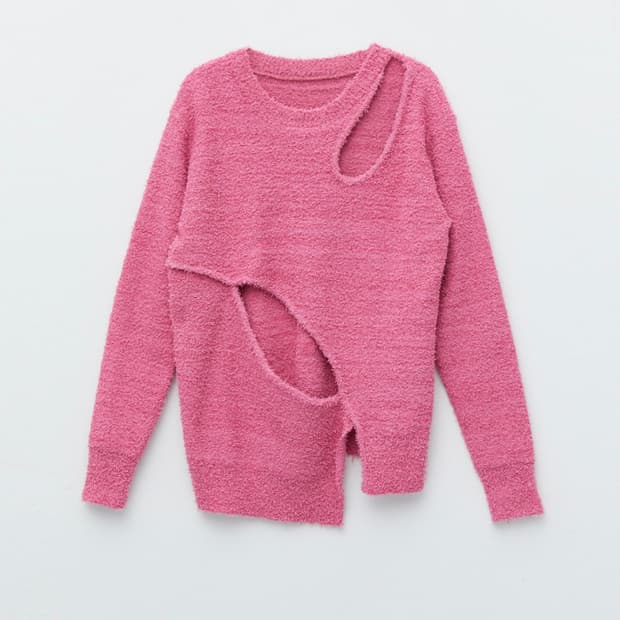 마뗑킴 홀 언발란스 니트