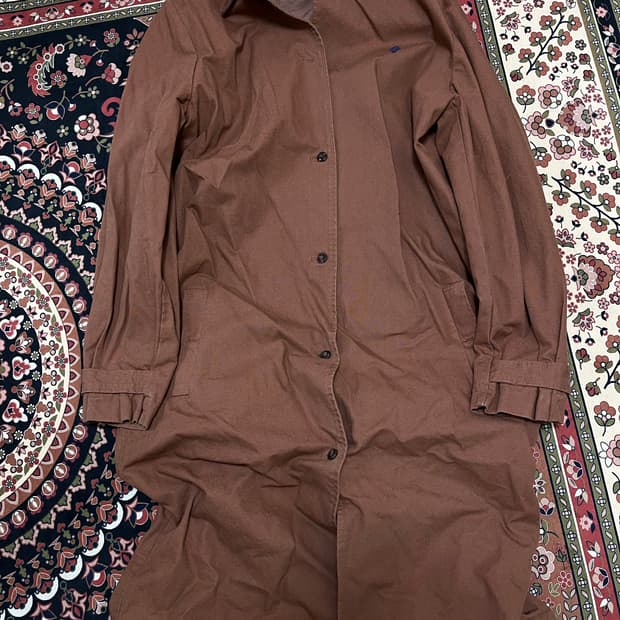 더애니멀스옵저버토리 로고 싱글 트렌치 코트 14