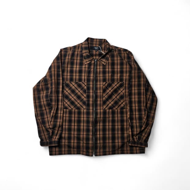 빔즈 하트 체크 셔츠 자켓 M 100