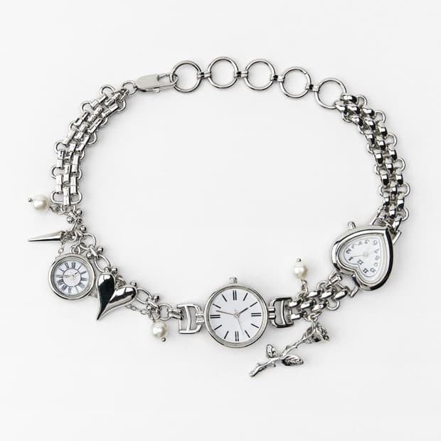 자라 시계 초커 목걸이