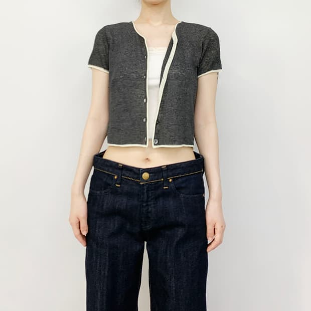 KRIZIA MAGLIA made in italy 반팔 가디건
