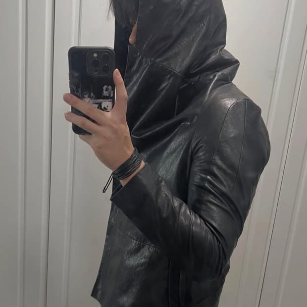 램스킨 후드 자켓
