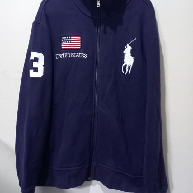 폴로 빅포니 성조기 USA 집업 100/L