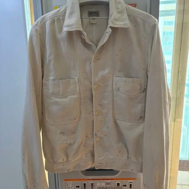 RRL / 페인트 스플레터 새틴 워크 자켓 / S