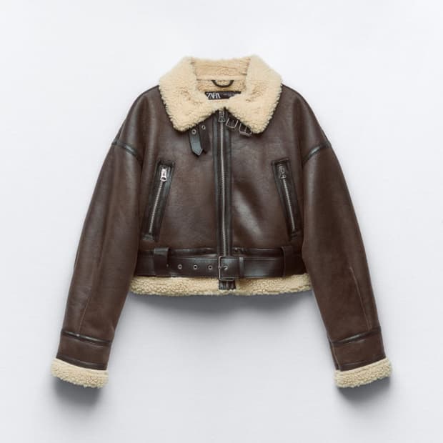 자라 zara 무스탕 xs