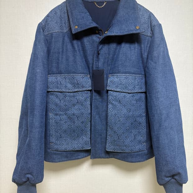 [50/새상품급] 루이비통 모노그램 데님 패딩