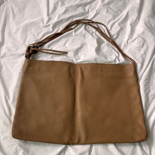 르메르St Lupo 브라운 레더 숄더백, 데일리백