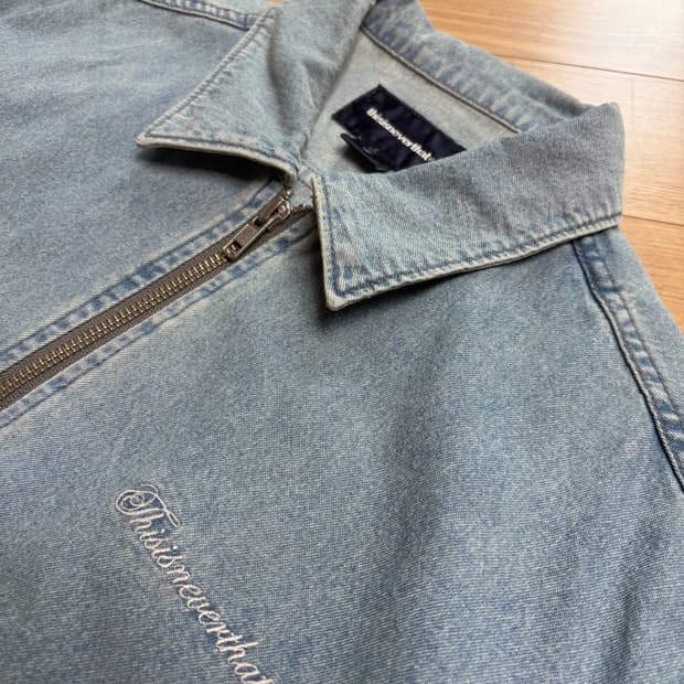 디스이즈네버댓 데님 반팔셔츠s