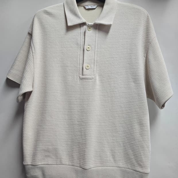 한섬)타임 옴므 니트반팔티 95(XL)오트밀색상