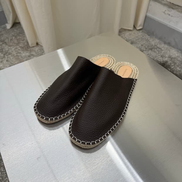 Hender Scheme Leather Espadrille Mule