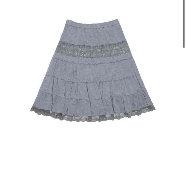 콜로신스 테일 미디 스커트 멜란지