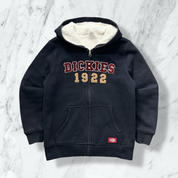 디키즈 1922 스펠로고 쉐르파 후드집업