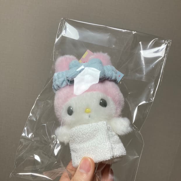 산리오 목욕 온천 마이멜로디 키링 인형