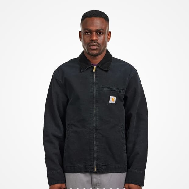 [S] 칼하트 WIP 디어본 스톤 캔버스 디트로이트 블랙