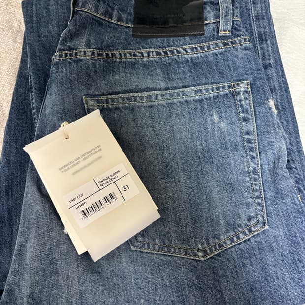 [31] 아워레가시 바스트컷 빈티지 러버 리페어 데님