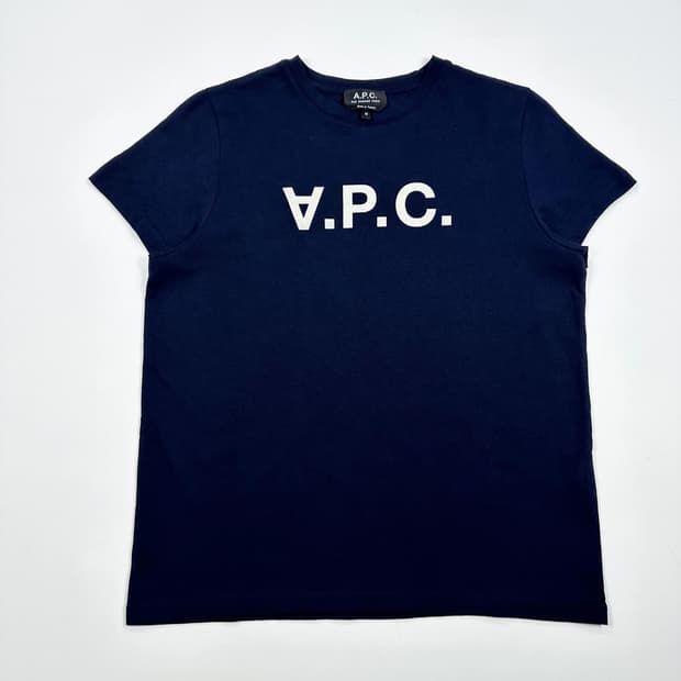 A.P.C. 아페쎄 여성 시그니쳐 반팔티 네이비 여성M