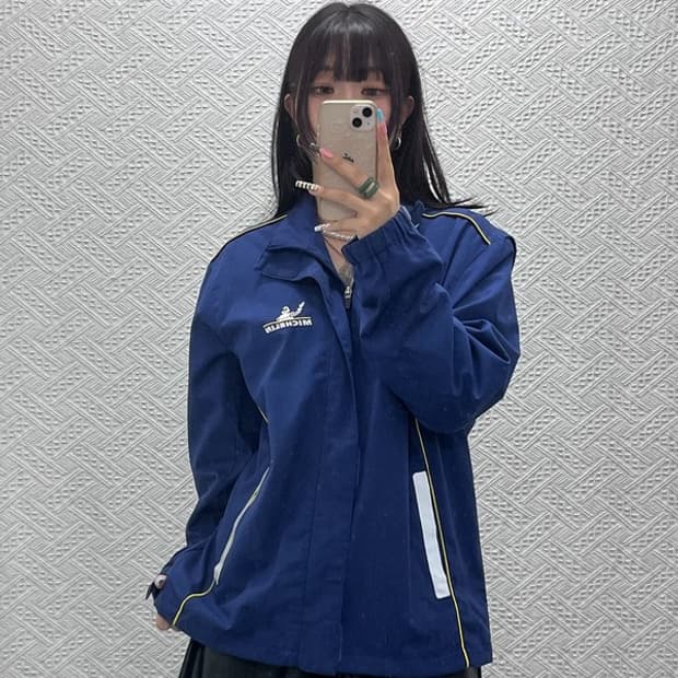 미쉐린 올드스쿨 레트로 빈티지 바람막이 워크 자켓 XL C12912
