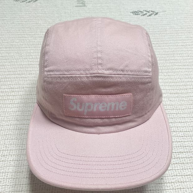 17ss 슈프림 워시드 치노 트윌 캠프캡 핑크