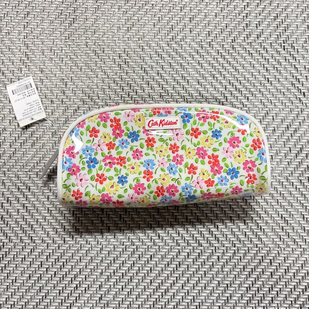 캐스키드슨 밀크글라스 빈티지플라워 파우치