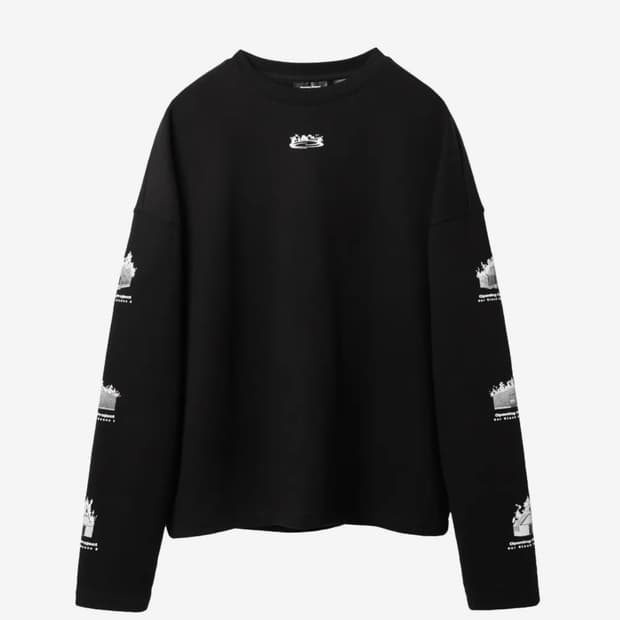 오프닝프로젝트 Black Burning House Sweatshirt