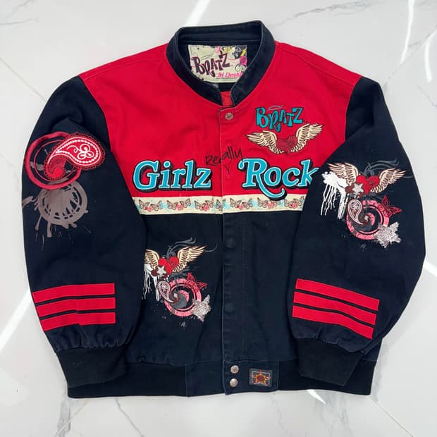 •Japnese vintage 브라츠 Girlz Rock 야구 점퍼 자켓